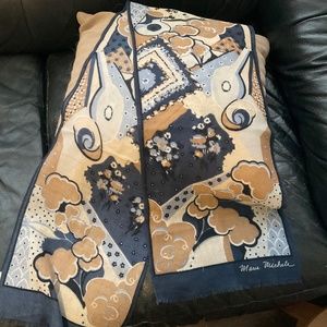 Vintage Marie Michelle Print Scarf